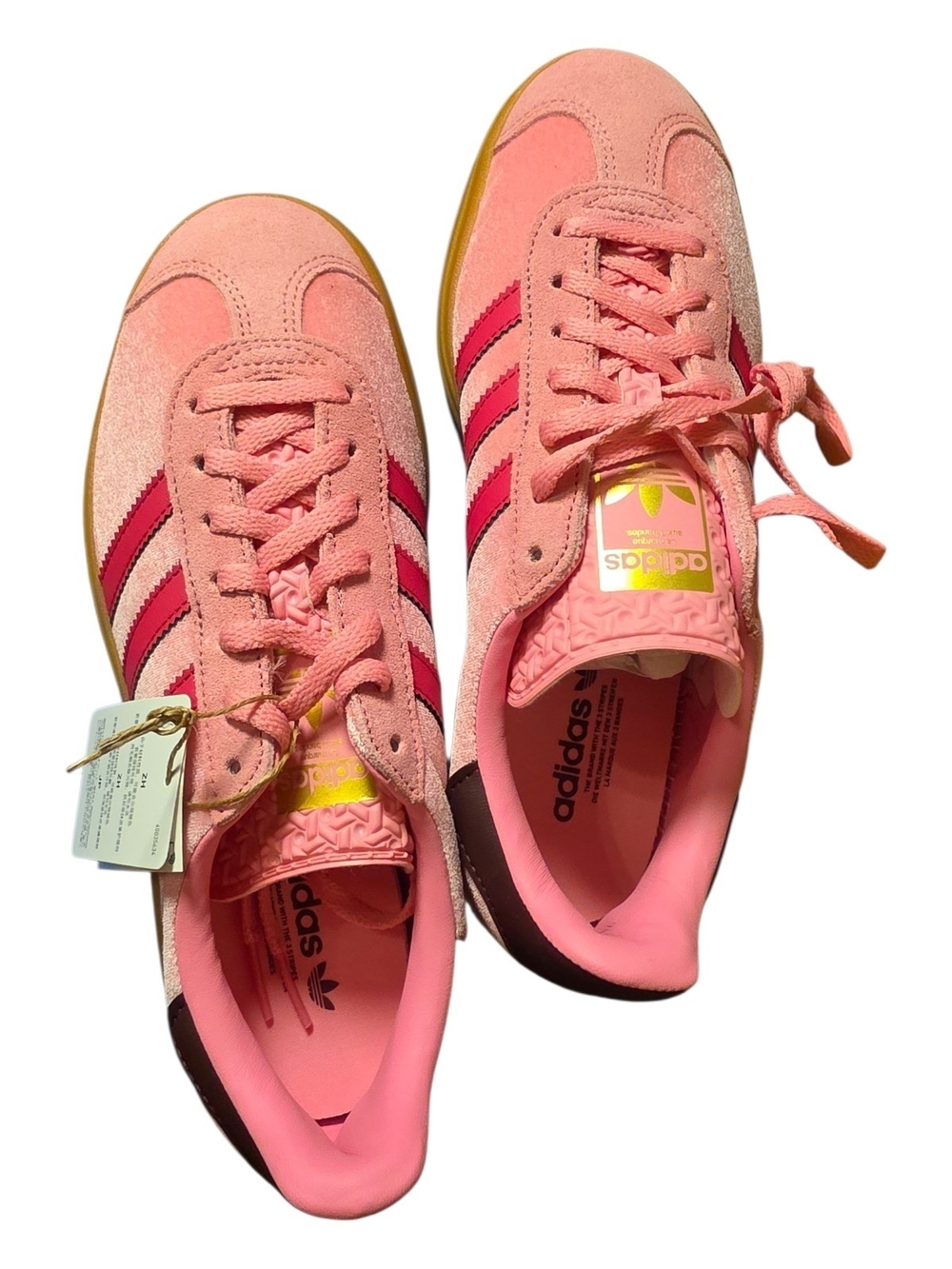 Adidas Gazelle Bold J Women's Size 6 Shoes Pink Gum Lot Shoes - Picture 3 of 6